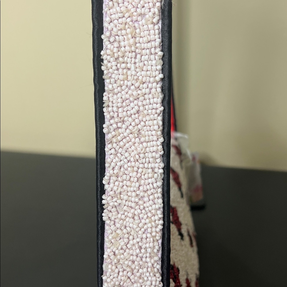 Handcrafted In India | Beaded Ladybug Shoulder Bag π - Picture 5 of 10